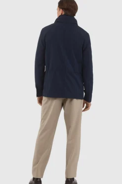 Men's Loro Piana Storm System Lined Jacket W/ Det. Shearling Lamb Collar, Concealed Hood