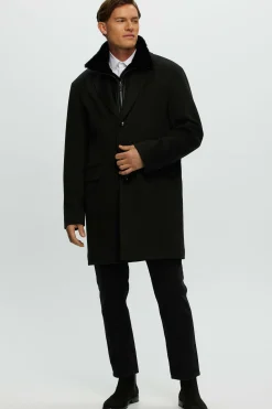 Men's Loro Piana Wool Stroller With Select Shearling Lamb Trim