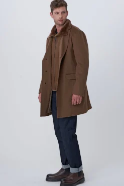 Men's Loro Piana Wool Stroller With Select Shearling Lamb Trim