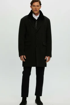 Men's Loro Piana Wool Stroller With Select Shearling Lamb Trim