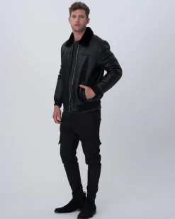 Men's Select Shearling Lamb Bomber Jacket