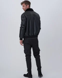 Men's Select Shearling Lamb Bomber Jacket