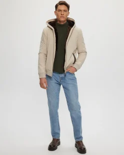 Men's Shearling Lined Bomber Jacket