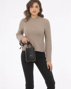 Merino Shearling Lamb IPhone/Credit Card Crossbody Bag