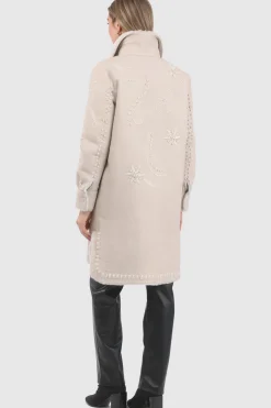 Merino Shearling Lamb Stroller With Embroidery