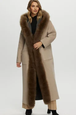 Reversible Loro Piana Cashmere Parka With Select Cashmere Goat Trim