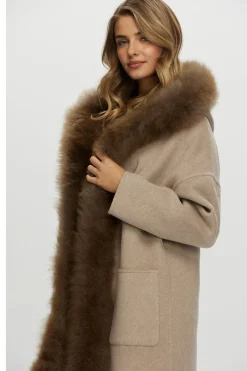 Reversible Loro Piana Cashmere Parka With Select Cashmere Goat Trim