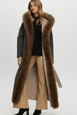 Reversible Loro Piana Cashmere Parka With Select Cashmere Goat Trim