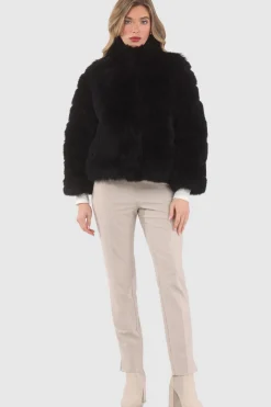 Reversible Merinillo Shearling Lamb Jacket With Cropped Sleeves