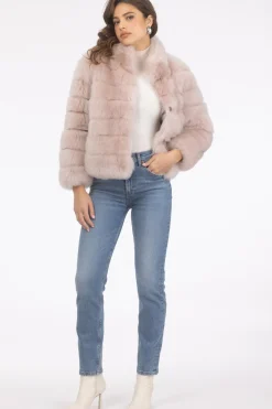 Reversible Merinillo Shearling Lamb Jacket With Cropped Sleeves