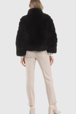 Reversible Merinillo Shearling Lamb Jacket With Cropped Sleeves