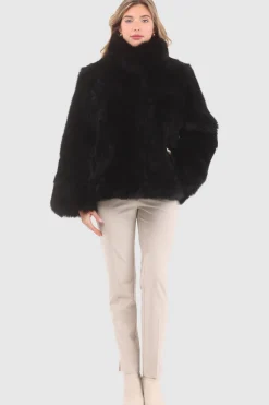 Reversible Merinillo Shearling Lamb Chevron Jacket With Horizontal Bottom