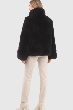 Reversible Merinillo Shearling Lamb Chevron Jacket With Horizontal Bottom