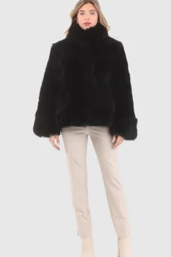 Reversible Merinillo Shearling Lamb Chevron Jacket With Horizontal Bottom