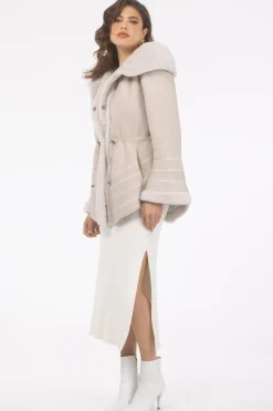 Reversible Merino Shearling Lamb Jacket, Hood