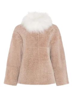 Reversible New Zealand Shearling Lamb Jacket With Select Mongolian Lamb Collar