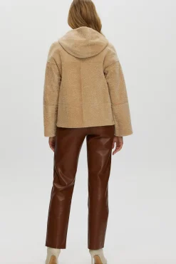 Reversible New Zealand Shearling Lamb Zip Parka