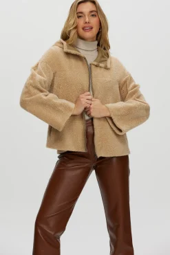 Reversible New Zealand Shearling Lamb Zip Parka