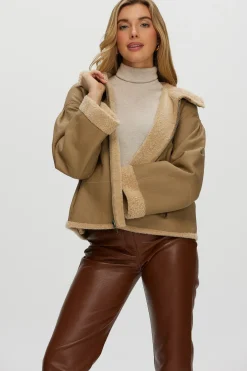 Reversible New Zealand Shearling Lamb Zip Parka