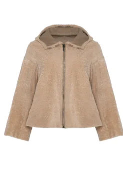 Reversible New Zealand Shearling Lamb Zip Parka