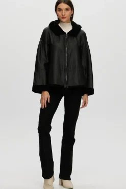 Reversible New Zealand Shearling Lamb Zip Parka