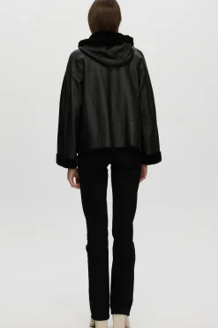 Reversible New Zealand Shearling Lamb Zip Parka