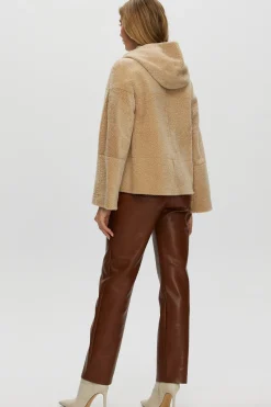 Reversible New Zealand Shearling Lamb Zip Parka