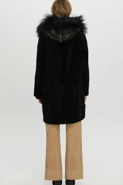 Reversible New Zealand Shearling Lamb Stroller With Select Mongolian Lamb Hood Trim