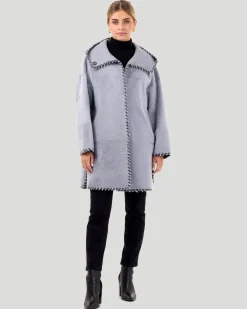 Reversible Select Shearling Lamb Parka With Wool And Cashmere Detailing