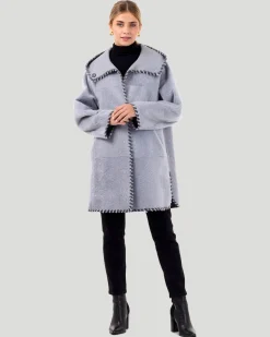 Reversible Select Shearling Lamb Parka With Wool And Cashmere Detailing