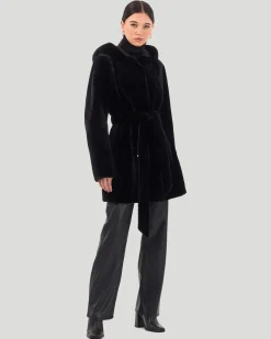 Reversible Select Shearling Lamb Hooded Stroller