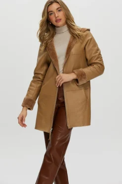 Reversible Select Shearling Lamb Zip Parka