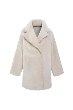 Reversible Select Shearling Lamb Jacket With Embroiderd Trim