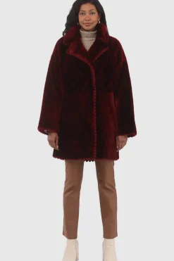 Reversible Select Shearling Lamb Jacket With Embroiderd Trim