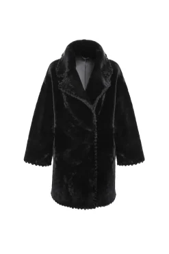 Reversible Select Shearling Lamb Jacket With Embroiderd Trim