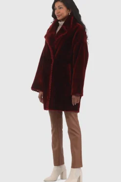 Reversible Select Shearling Lamb Jacket With Embroiderd Trim