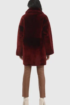 Reversible Select Shearling Lamb Jacket With Embroiderd Trim