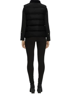 Reversible Select Shearling Lamb Vest With Loro Piana Cashmere & Wool Quilted Down Back