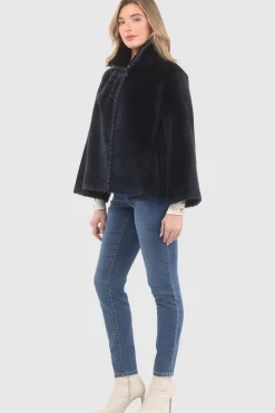 Reversible Select Shearling Jacket With Embroiderd Trim