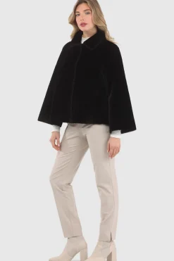 Reversible Select Shearling Jacket With Embroiderd Trim