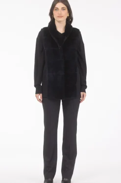 Reversible Select Shearling Lamb Vest With Select Cashmere & Wool Back