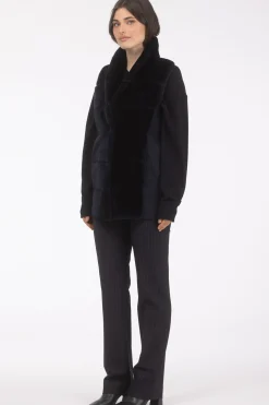 Reversible Select Shearling Lamb Vest With Select Cashmere & Wool Back