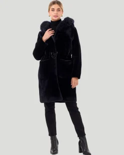 Reversible Shearling Lamb Parka With Select Cashmere Goat Trim