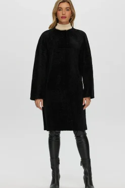 Reversible Shearling Lamb Short Coat
