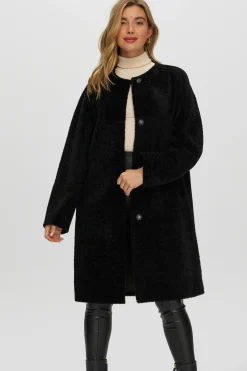 Reversible Shearling Lamb Short Coat