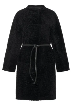 Reversible Shearling Lamb Short Coat