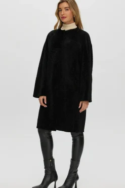 Reversible Shearling Lamb Short Coat