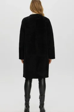 Reversible Shearling Lamb Short Coat
