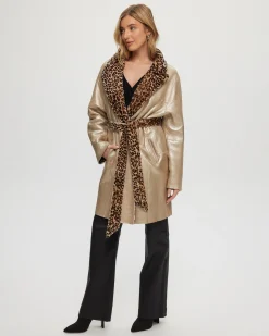 REVERSIBLE SHEARLING LAMB STROLLER, BELT