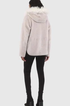 Reversible Shearling Lamb Zip Parka